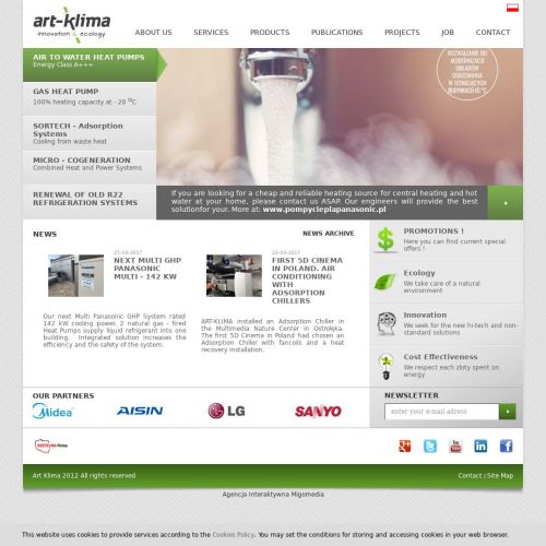 Klimatyzatory komercyjne