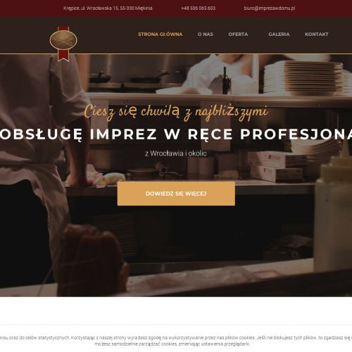 Catering na imprezy krępice w Środzie Śląskiej