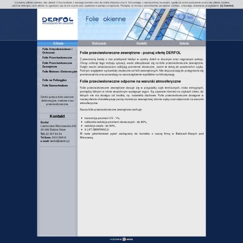 Folie przeciwsłoneczne na poliwęglan - Warszawa