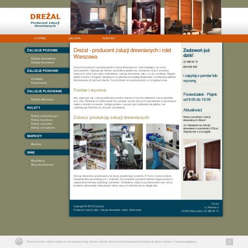 Ząbki - żaluzje drewniane białołęka