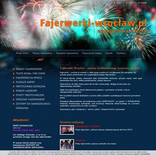 Pokazy pirotechniczne - Wrocław
