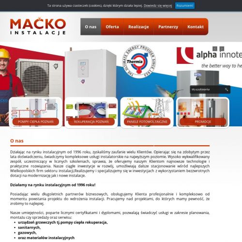 Pompy ciepła czerwonak