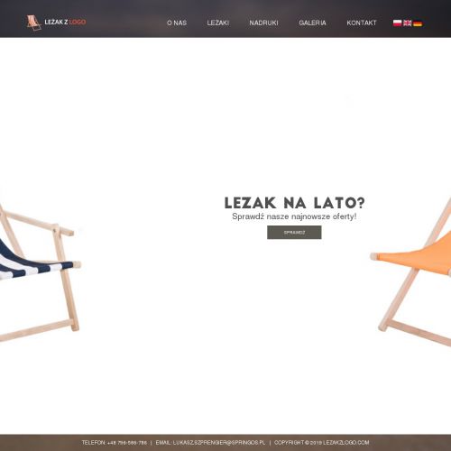 Tanie leżaki reklamowe na zamówienie - Kraków