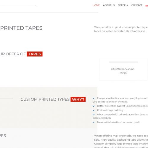 Gdańsk - taśma pakowa z nadrukiem producent