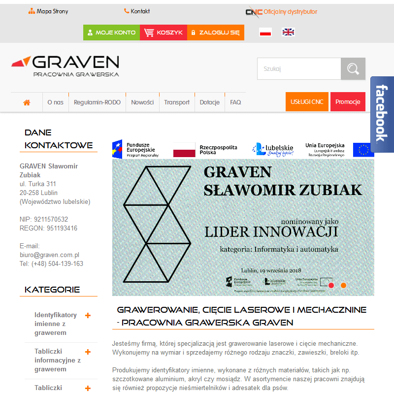 Identyfikatory grawerowane Lublin