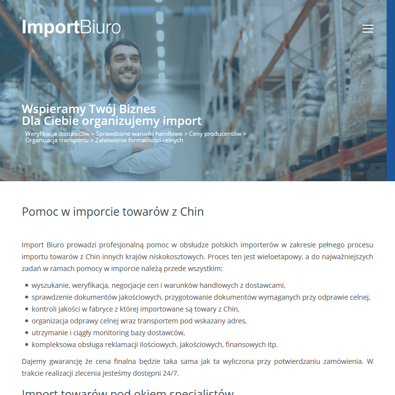 Importer towarów z chin