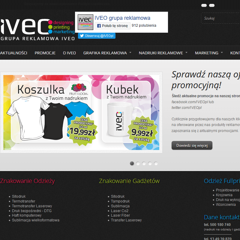 Jasło - znakowanie odzieży reklamowej