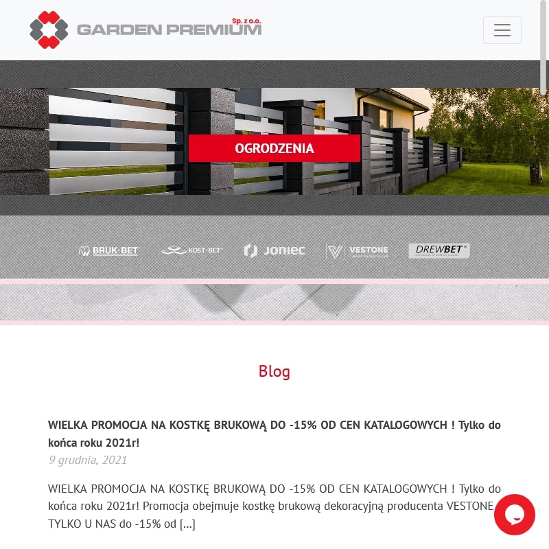 Słupca - ogrodzenie betonowe