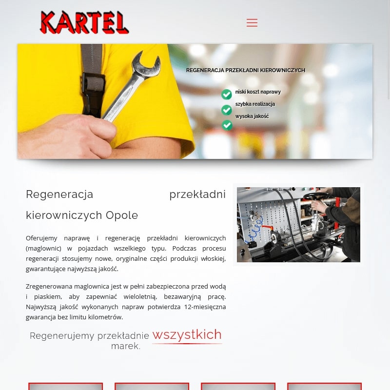 Regeneracja przekładni kierowniczych opolskie w Opolu