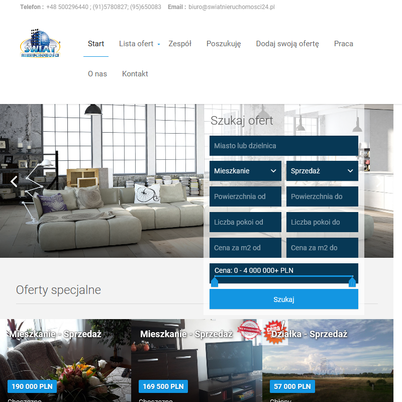 Działki budowlane w Choszcznie