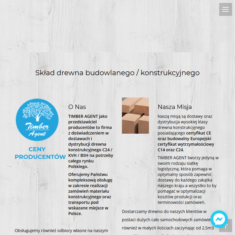 Skład drewna budowlanego