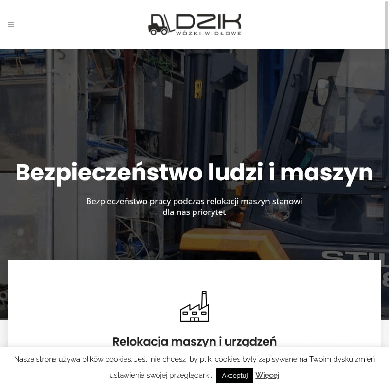 Kielce - relokacja maszyn przemysłowych